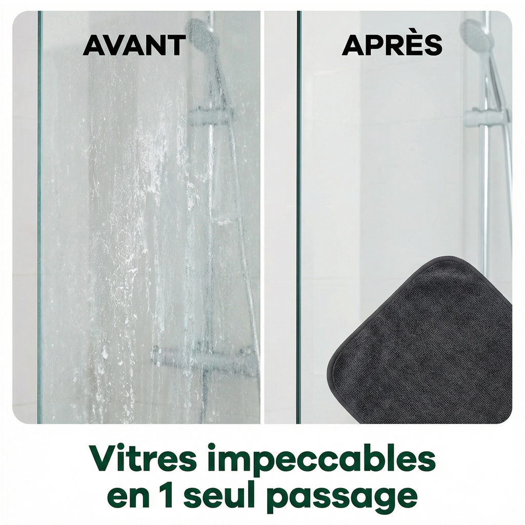 Hygalia — La Microfibre Anti-Calcaire Zéro Traces
