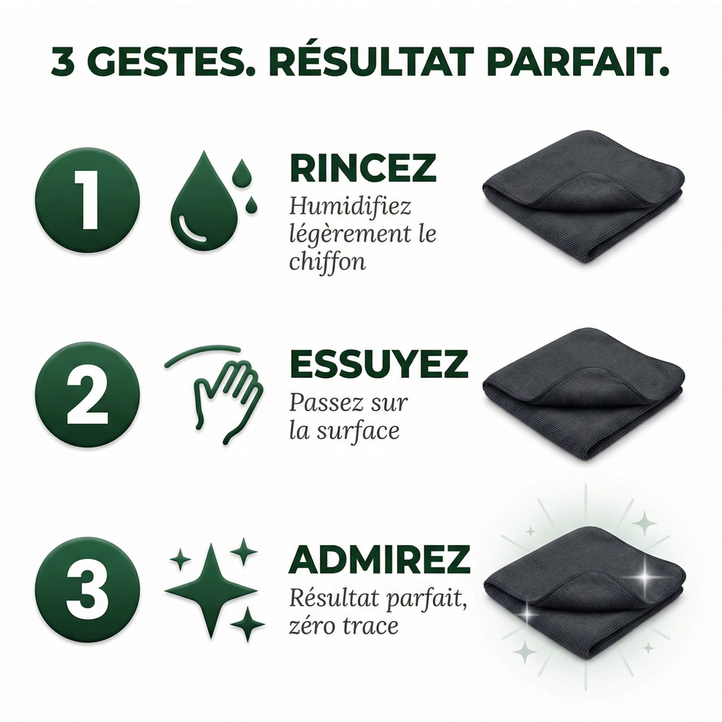 Hygalia — La Microfibre Anti-Calcaire Zéro Traces