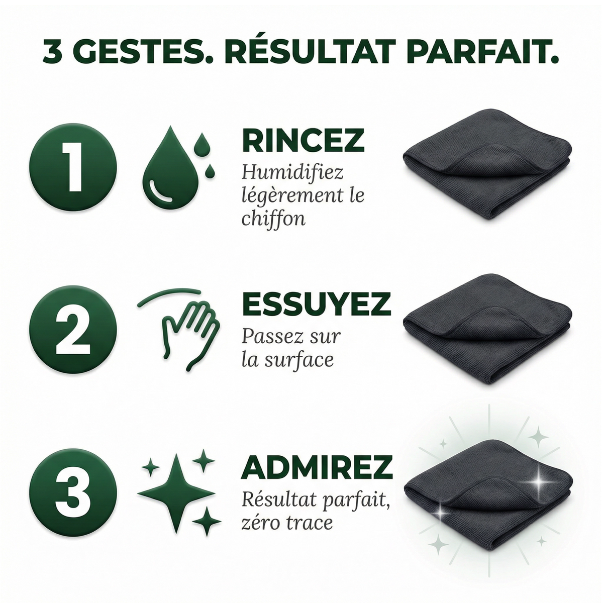 Hygalia — La Microfibre Anti-Calcaire Zéro Traces