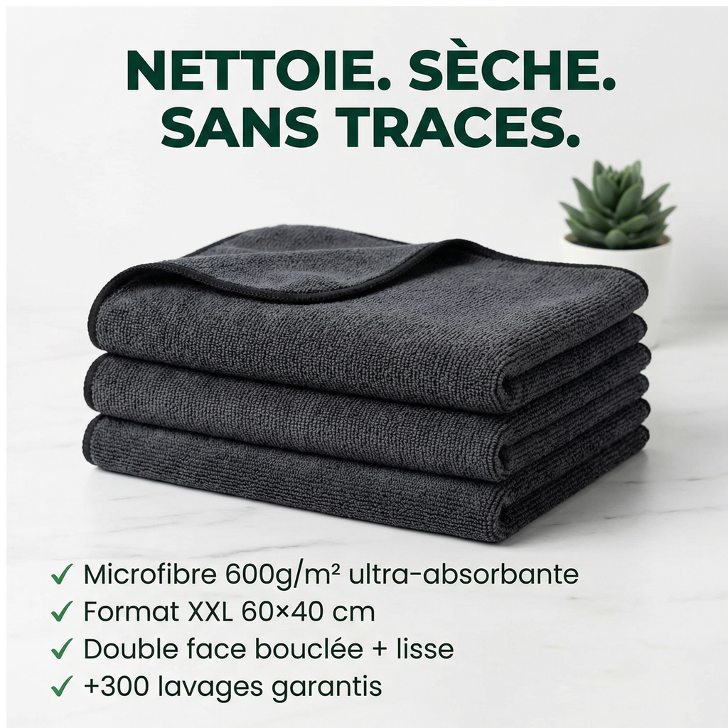 Hygalia — La Microfibre Anti-Calcaire Zéro Traces