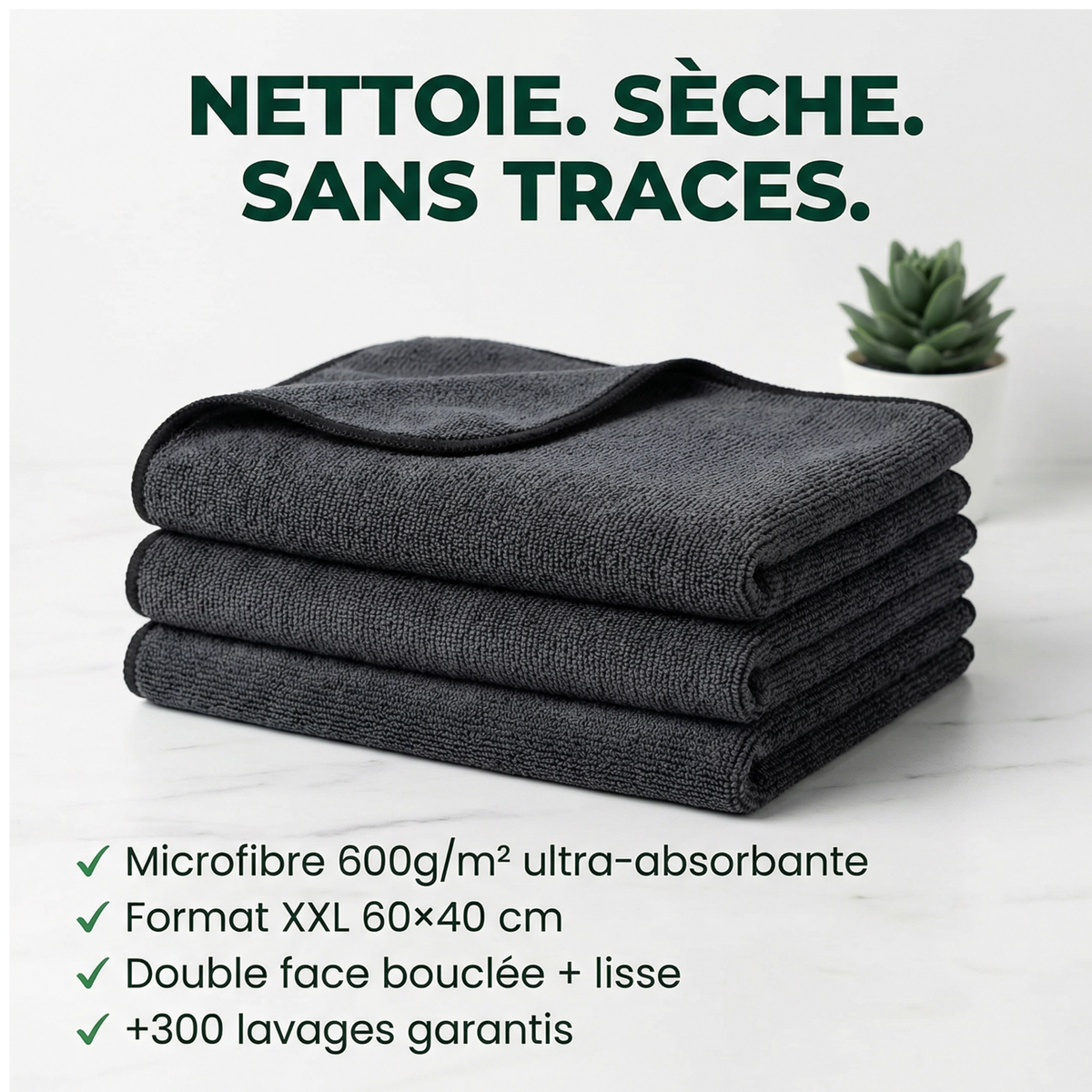 Hygalia — La Microfibre Anti-Calcaire Zéro Traces