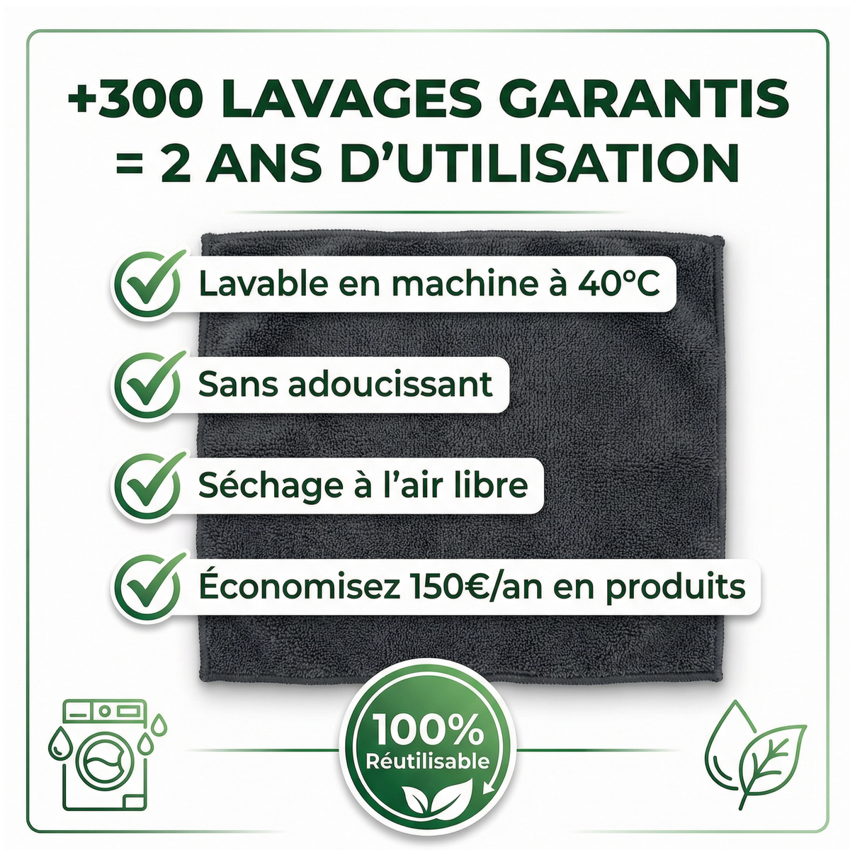 Hygalia — La Microfibre Anti-Calcaire Zéro Traces